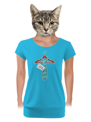 Nechci se vázat dámské tričko s lemem Blue Atol