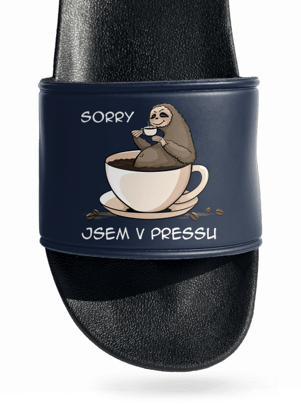 V pressu pantofle Navy