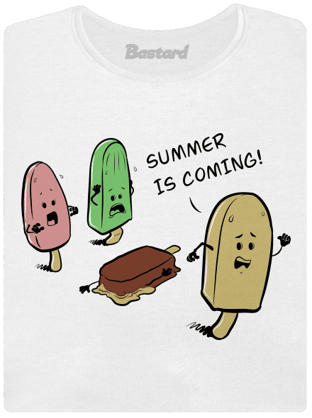 Summer is coming dámské tričko s lemem White