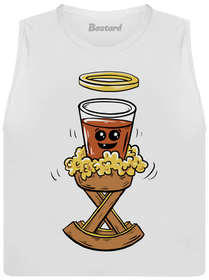 Panáček v jesličkách dámské tílko volné White