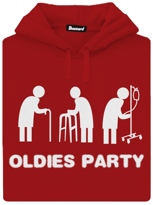 Oldies party dámská mikina klokanka Red Mal