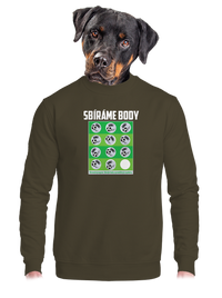 unisex mikina bez kapuce