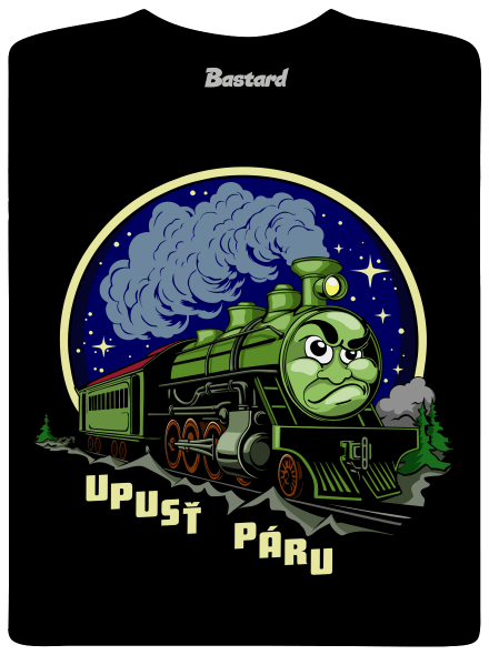 Upusť páru dětské tričko Black