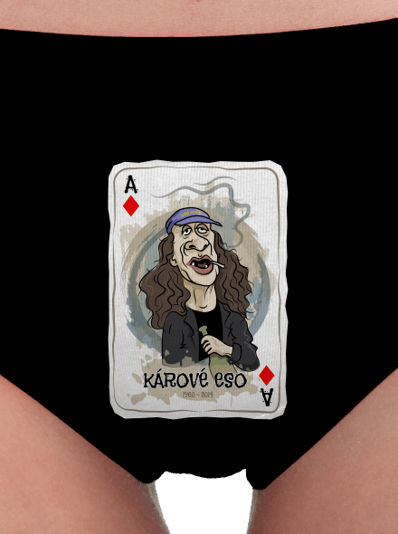 Kárové eso Jirky Káry dámské kalhotky Black
