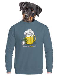 unisex mikina bez kapuce