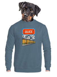 unisex mikina bez kapuce