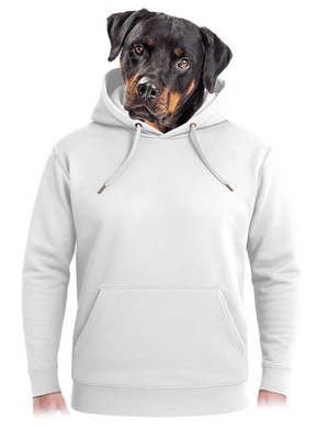 Bez potisku unisex mikina premium Snowwhite