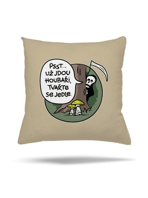 Muchomůrky zelené polštář Beige