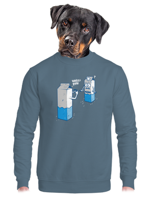 unisex mikina bez kapuce