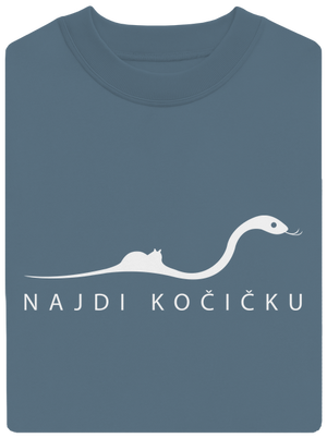 Najdi kočičku unisex mikina bez kapuce Nordic Blue