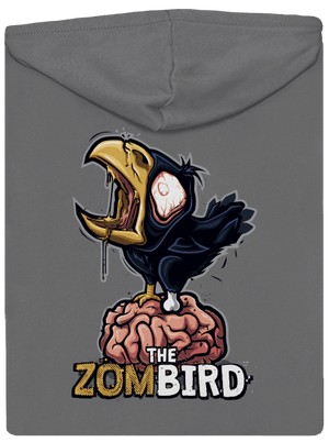 Zombird dámská mikina na zip Steel Gray