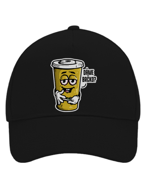 Dáme brčko? kšiltovka baseballka Black