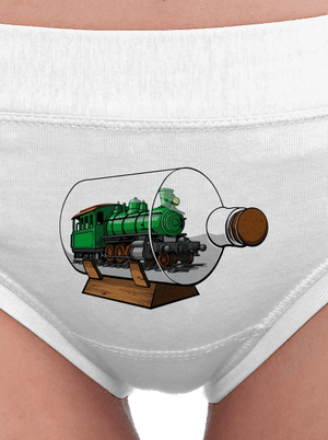 Lokomotiva v láhvi dámské kalhotky White