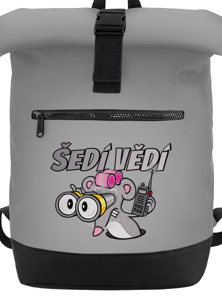 Šedí vědí - myš batoh Grey Marl