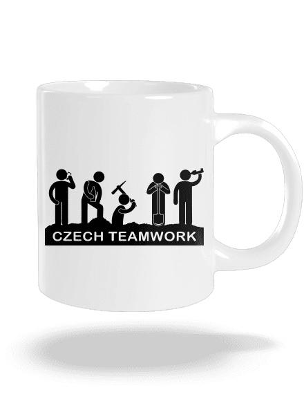Czech Teamwork velký hrnek White