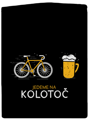 Jedeme na kolotoč pánská mikina na zip Black