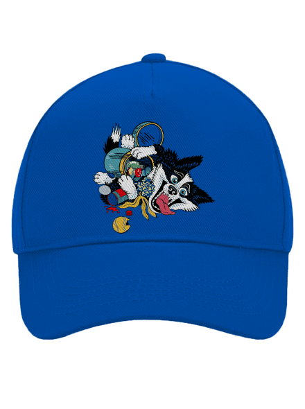 Border kolie kšiltovka baseballka Bright Royal