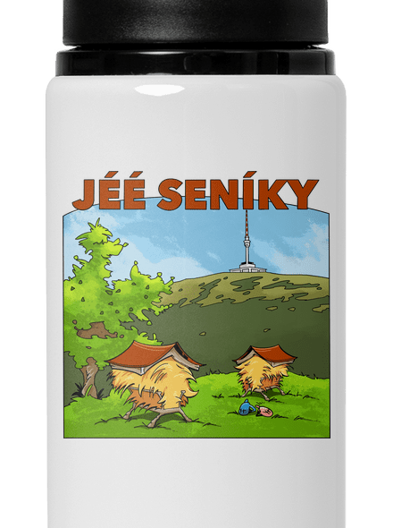 Jeseníky lahev na vodu White