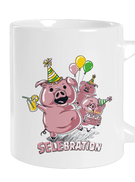 Selebration velký hrnek White