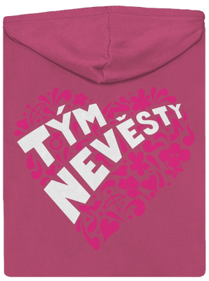 Tým nevěsty dámská mikina na zip Magenta