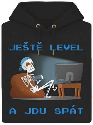 Ještě level unisex mikina premium Dark Black