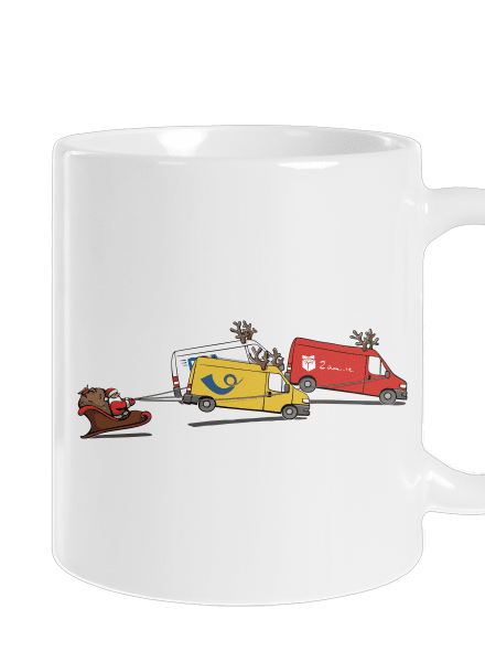 Santa se soby klasický hrnek White