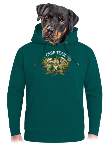 Carp Team unisex mikina premium Emerald Green