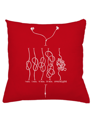 Škola uzlování polštář Red