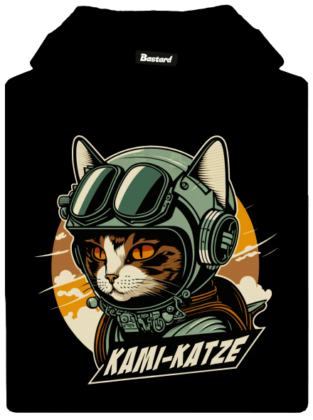 Kami-Katze dámská mikina klokanka Black