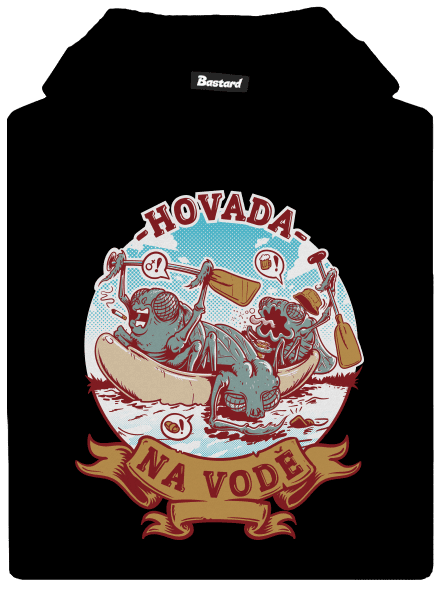 Hovada na vodě dětská mikina klokanka Black