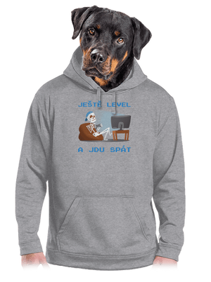 Ještě level pánská mikina klokanka Light Melange