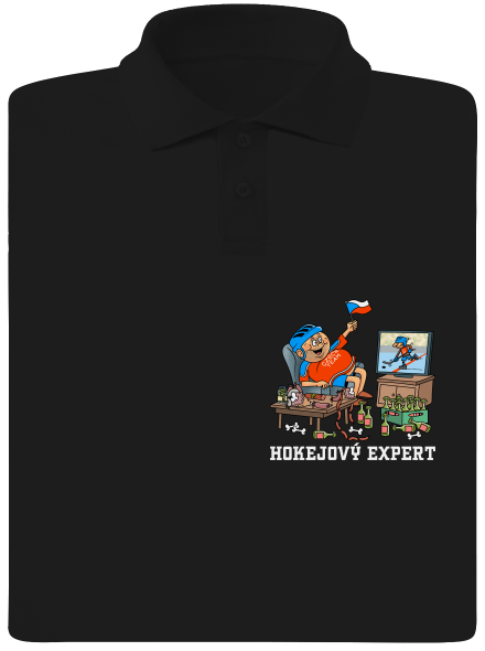 Hokejový expert pánská polokošile Black