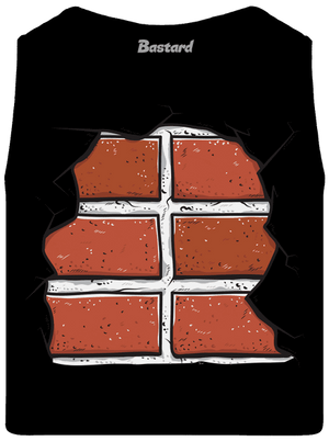 Cihličky pánské tílko Black
