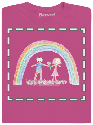 Dětské kresby - nahraj vlastní dětské tričko Fuchsia