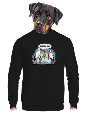 unisex mikina bez kapuce