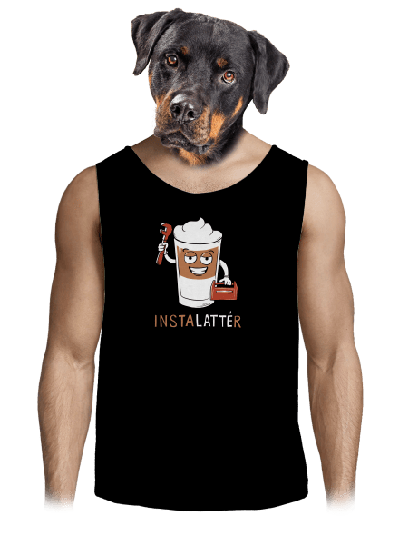 Instalattér pánské tílko Black