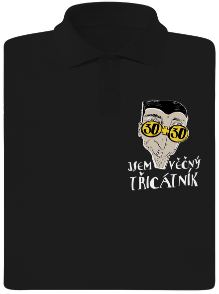 Věčný třicátník pánská polokošile Black