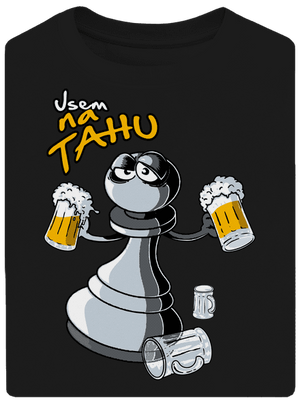 Na tahu unisex tričko oversized Black