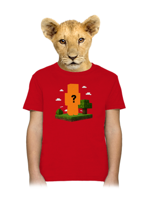 Minecraft z vlastní fotky dětské tričko Red