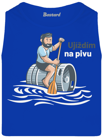 Ujíždím na pivu pánské tílko Royal Blue