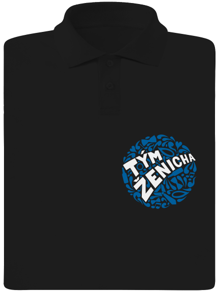 Tým ženicha pánská polokošile Black