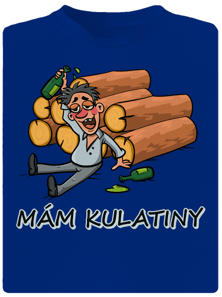 Mám kulatiny pánské sportovní tričko Royal Blue Mal