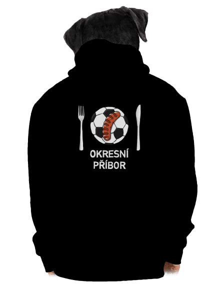 Okresní příbor pánská mikina na zip Black