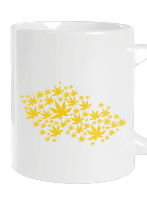 Ganja country velký hrnek White