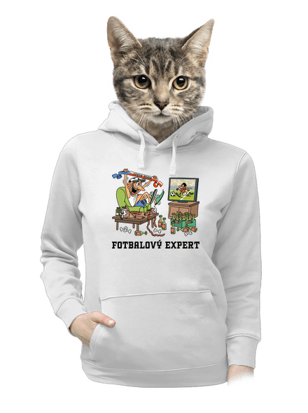 Fotbalový expert dámská mikina klokanka White