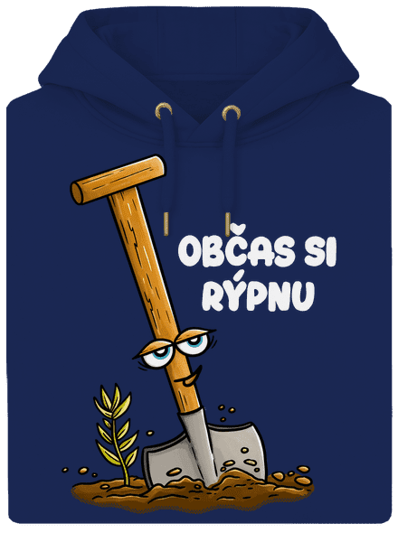 Občas si rýpnu unisex mikina premium Navy