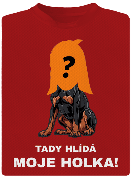 Tady hlídám já pánské sportovní tričko Red Mal