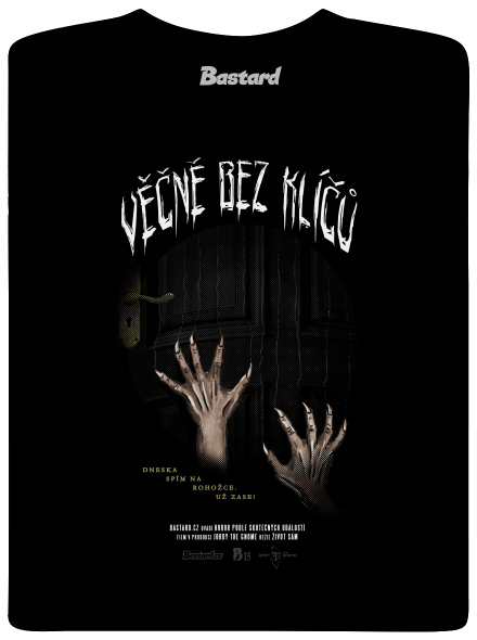 B13: Věčně bez klíčů pánské tričko Black