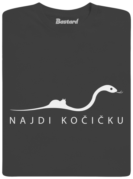 Najdi kočičku pánské dlouhý rukáv Dark Grey
