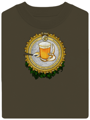 Pivní horoskop: Rak unisex mikina bez kapuce Urban Khaki